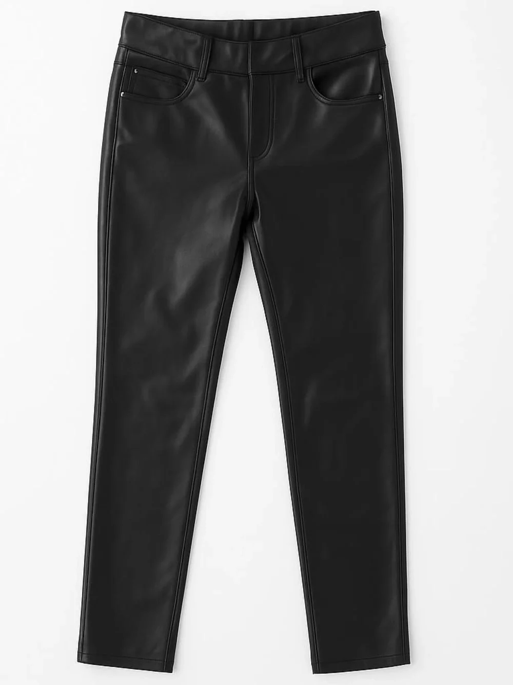 Laundry By Shelli Segal XS Black Faux Leather Skinny Jeans